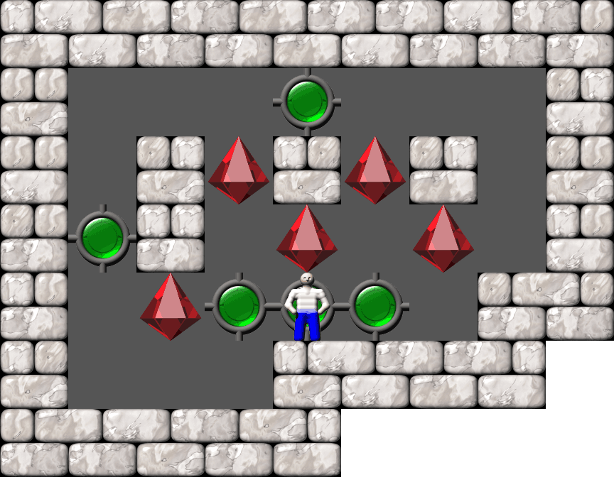 Sokoban Mass Remodel level 1313